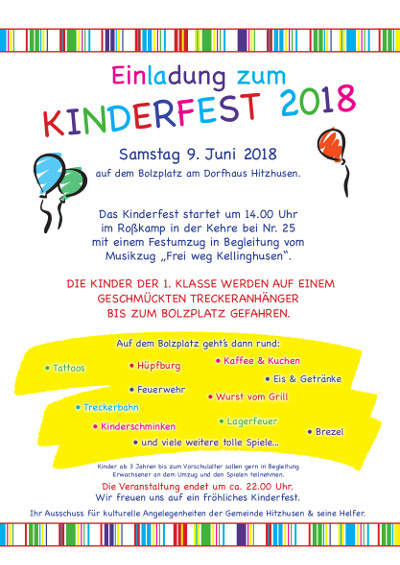 2018 kinderfest