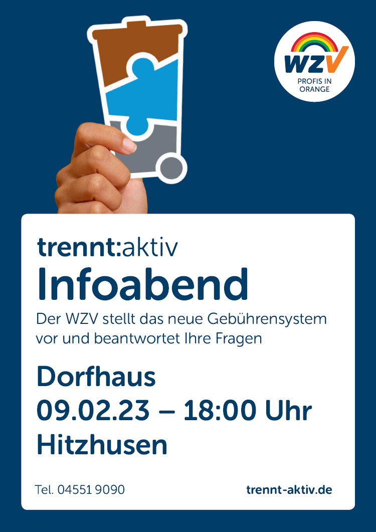 WZV Plakat Infoabende Hitzhusen